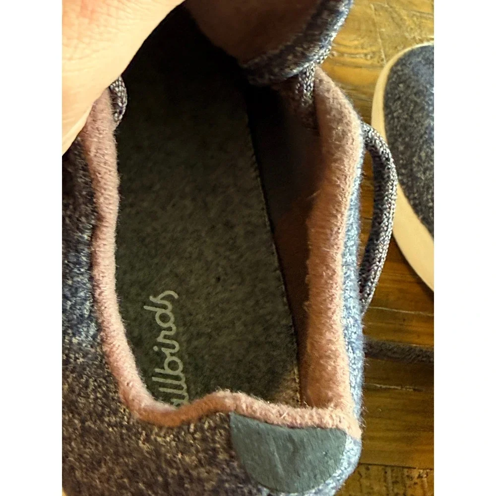 Allbirds Wool Runner Mens Shoes Navy Blue Pink Merino Wool Sneakers 7.5 Womens 9
